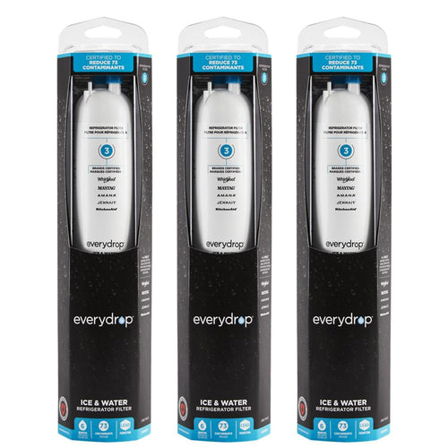 3-Pack Everydrop Water Filter 3 – EDR3RXD1 4396710 Refrigerator Water Filter Replacement Fridge Filter