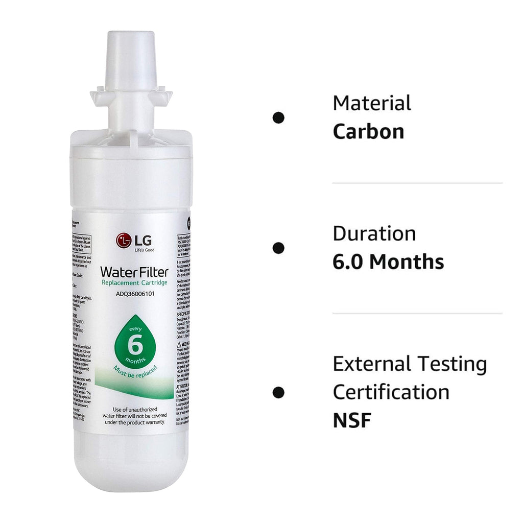 3-Pack LG LT700P Water Filter – LT700PC/PCS ADQ360061 ADQ36006101 Refrigerator Water Filter Replacement Fridge Filter