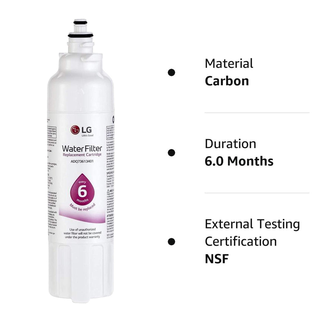 3-Pack LG LT800P Water Filter – LT800PC/PCS ADQ736134 ADQ73613401 Refrigerator Water Filter Replacement Fridge Filter