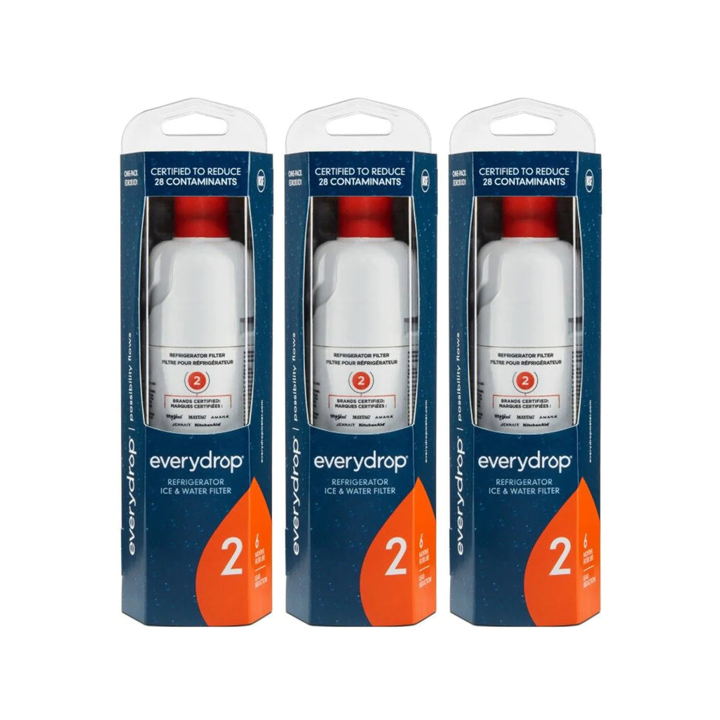 3-Pack Everydrop Water Filter 2 – EDR2RXD1 W10413645A Refrigerator Water Filter Replacement Fridge Filter